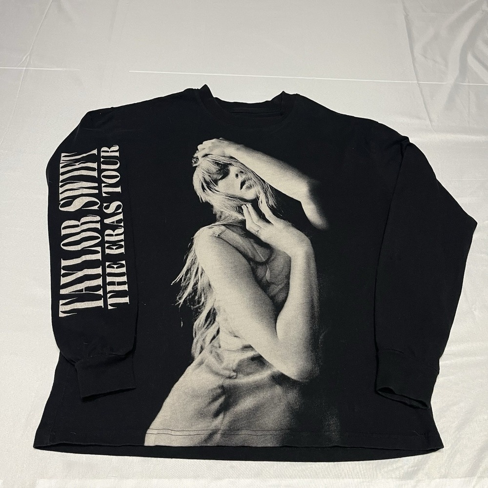 Taylor Swift The Eras Tour Shirt Womens XS Long Sleeve Concert Merch Graphic